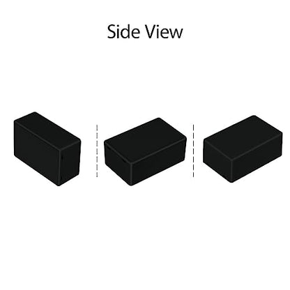 Project Box 10 Pieces ABS Plastic Electrical Project Case Small Junction Box for Electronics Black 2.74 x 1.77 x 1.15 inch (70 x 45 x 29 mm) - size: 2.74" x 1.77" x 1.15"(10pc)