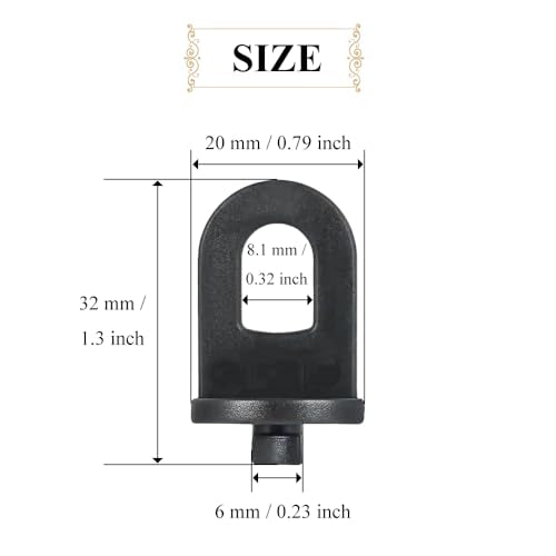 Greenhouse Twist Clips Black Plastic Greenhouse Hooks Plant Hangers Greenhouses Shading Fixing Clips Track Hooks for Greenhouses Bubble Wrap Hole Diameter 0.32 inch 40 Pieces