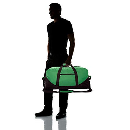 DALIX 25" Big Adventure Large Gym Sports Duffle Bag (Black Grey Navy Blue Red Camo) - color: Dark Green
