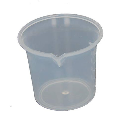 Othmro 2Pcs Kitchen Lab 25mL Plastic Measuring Cup Jug Pour Spout Container Baking Tool Measuring Cup Labs PP Graduated Beakers - color: 25ml 2Pcs