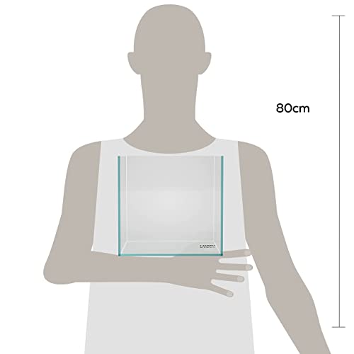 20C 2 Gallon Cube Rimless Low Iron Clear Aquarium Tank, All Glass Aquarium,Small Betta Fish Tank,W7.8×D7.8×H7.8 in(20x20x20cm) 5mm Thickness with Nano Foam Leveling Mat - size: 02Gal W7.8×D7.8×H7.8 in(20x20x20cm)