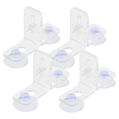 4sets Aquarium Divider Clips Transparent Fish Tank Partition Board for Easy Separation and Secure Living Environment for Pet Fish