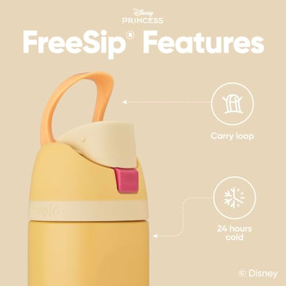 Owala Princess FreeSip Stainless Steel Water Bottle 24 oz Belle - color: Belle, size: 24 Ounces