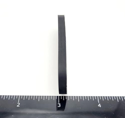 2 1/2" x 1" Oval Silicone Rubber Bumper Feet 3/16" Thick Adhesive Backed Pads for Electronics Displays and Appliances Non Slip Waterproof Spacers (8 Pack)