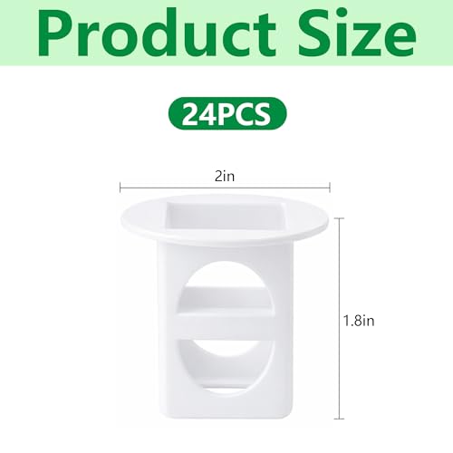 24 Pcs Grow Cubes for Hydroponic System, Grow Cube Hydroponic Cups Compatible with yCube, Reusable Hydroponic System Grow Cube for Indoor Graden Supplies