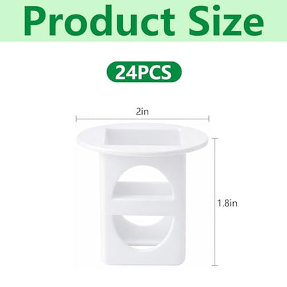24 Pcs Grow Cubes for Hydroponic System, Grow Cube Hydroponic Cups Compatible with yCube, Reusable Hydroponic System Grow Cube for Indoor Graden Supplies