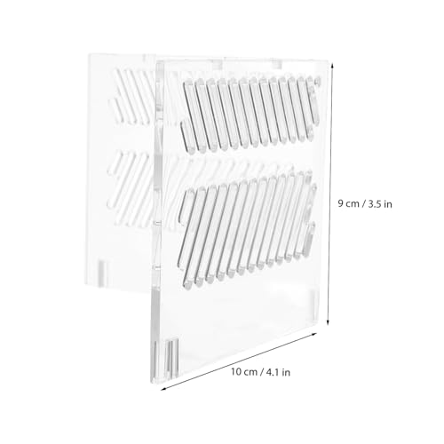 SUPVOX Aquarium Isolation Grid Plate Acrylic Fish Tank Divider Pump Guards Corner Fish Tank Partition Easy to Install