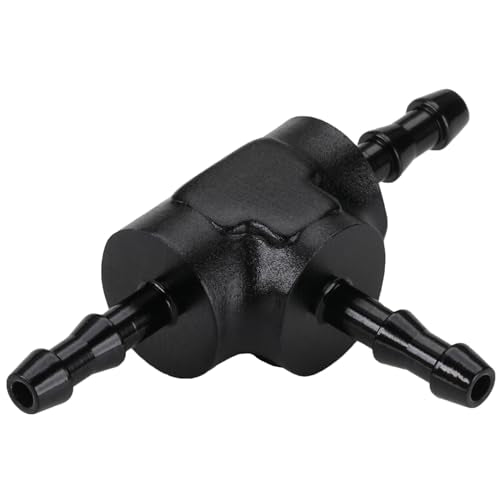 1/8" 3mm Hose Barb Tee T Fitting Adapter Aluminum Black - size: 3mm