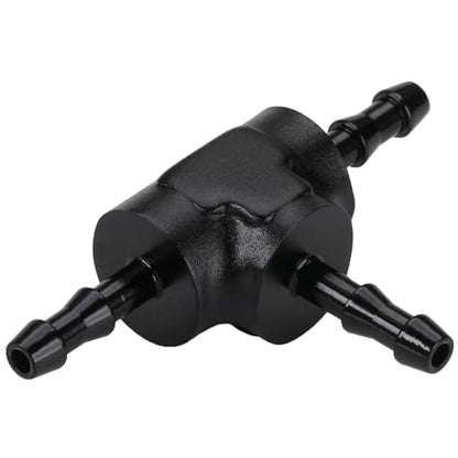 1/8" 3mm Hose Barb Tee T Fitting Adapter Aluminum Black - size: 3mm
