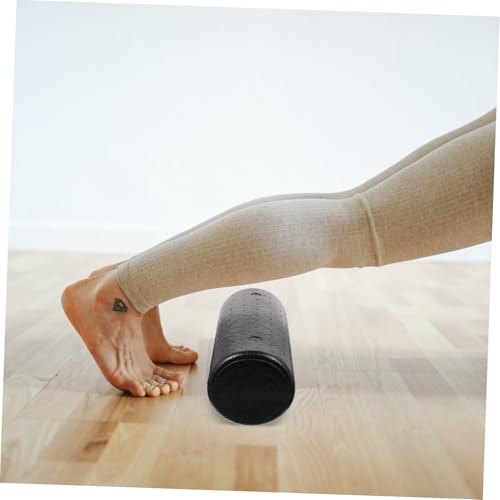 High Density Fitness Roller for Muscle Massage and Spinal Stabilization Solid Exercise Foam for Postural Balance and Massage Roller for Feet Back and Legs (15x45cm)