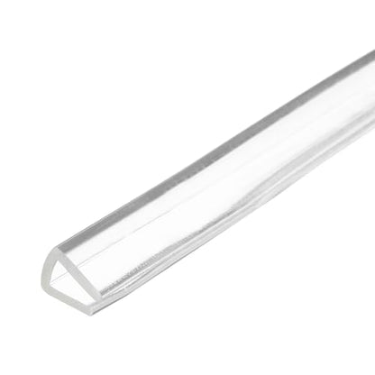PATIKIL Rubber Seal Strip, 10Ft Flexible U Channel Edge Trim Protector Soundproof Door Seal Strips Fit 3-4m Thick Edge, 9/32"(7mm) Width, 5/16"(8mm) Height, Transparent - size: 9/32"(7mm ) x 5/16"(8mm )
