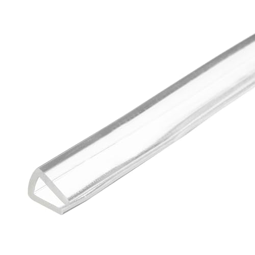 PATIKIL Rubber Seal Strip, 10Ft Flexible U Channel Edge Trim Protector Soundproof Door Seal Strips Fit 3-4m Thick Edge, 9/32"(7mm) Width, 5/16"(8mm) Height, Transparent - size: 9/32"(7mm ) x 5/16"(8mm )
