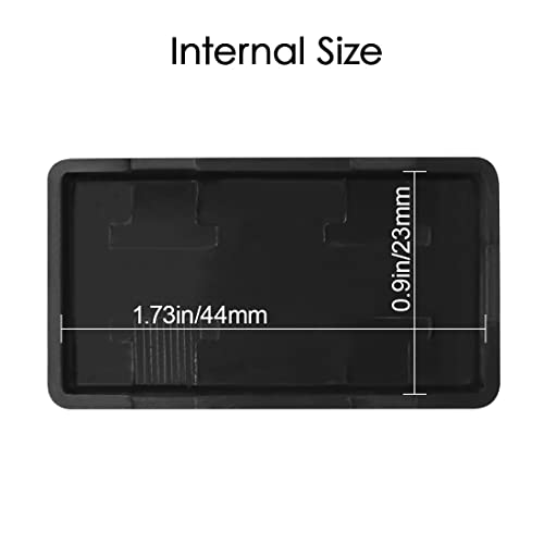 Project Box 10 Pieces ABS Plastic Electrical Project Case Small Junction Box for Electronics Black 2.0 x1.1 x0.6 inch (50 x 28 x 15 mm) - size: 2.0" x1.1" x0.6"(10pc)