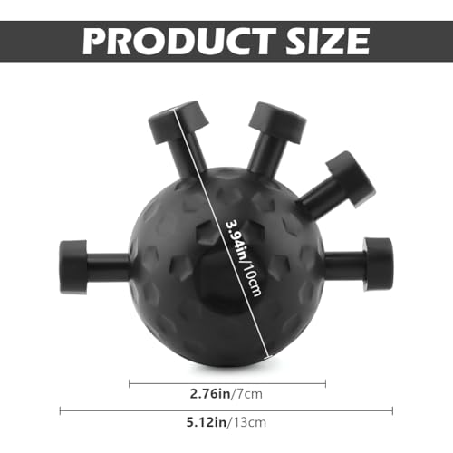 Finger Grip Strengthener, Adjustable Hand Grip Strength Trainer, Stress Relief Ball Finger Exerciser Gripper Tool for Muscle Building and Injury Recover