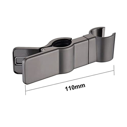 Adjustable Shower Head Holder for Slide Bar, Biveah Universal 20-25MM O.D Grab Bar Handshower Mount Slider Clamp Bathroom Replacement, Gun Black, KZS020GB - color: Gun Black