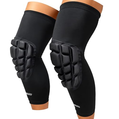 Frelaxy Wrestling Knee Pads, Padded Compression Sleeves for Men Women - size: Medium