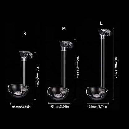 Aquarium Feeding Tube Dish Bowl for Fishtank with Detachable Frame for Shrimp Glass Shrimp and Snails Feeding Dish