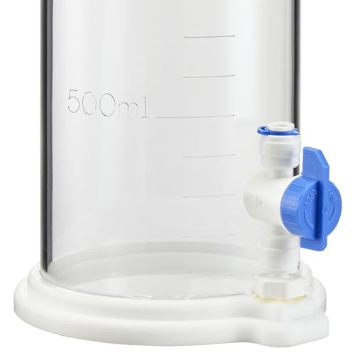 DC-2 Acrylic Aquarium Dosing Container – 3L Auto Top Off Reservoir with Quick Connect Fittings, Low Profile Footprint, Durable Design for Reef Tanks, Saltwater Aquariums & Dosing Pumps