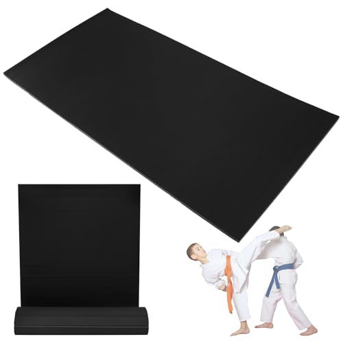 Thick Workout Mats 118.11x59.06x1.18in Indoor Gymnastics Track Exercise Mat Non-Slip Surface High-Density Gym Mat for Home Yoga Pilates Martial Art Boxing MMA