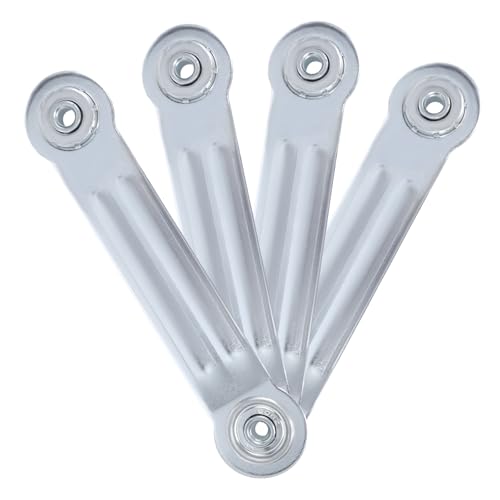 Glider Bearing Arm Bracket Replacement, 4Pcs Silver, 6.9 Inch Length & 5.5 Inch Hole Center, Hardware Rocker Parts for Patio Glider, Garden Bench, and Chair Repair - color: Silver, size: L 6.9" x 5.5" Centers