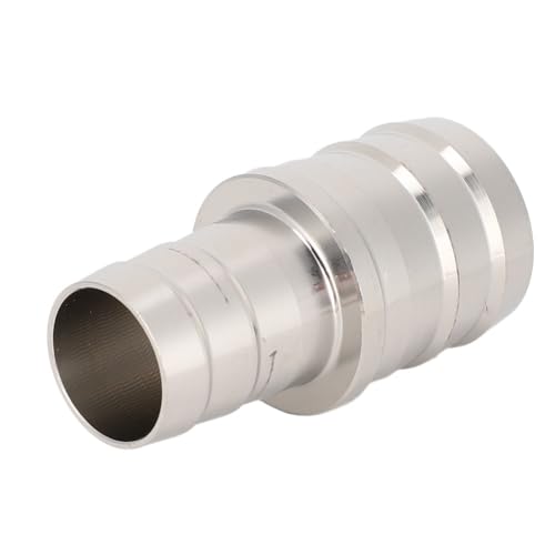 Silver Stainless Steel Aquarium Pipe Adapter Leak-Proof Joint Water Connector Fitting for Fish Tank Air Pump(16mm to 22mm) - size: 16mm to 22mm