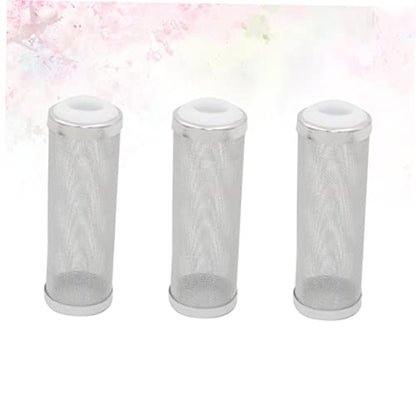 VANZACK 3pcs Stainless Steel Inlet Cover White Prevents Debris Protects Young Fish for Freshwater and Tanks