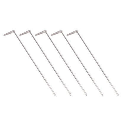 Pssopp Bacterial Spreader Stainless Steel Cell Spreader 5 Pack Triangular Head Reusable Autoclavable for Agar Plating Petri Dish Microbiology Labs Students Technicians