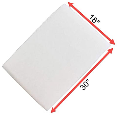 Penn-PLAX Poly Fiber Aquarium Filter Media Pad – Easy to Cut into Any Size Your Filter Requires – 30” x 18” - size: 30" x 18", style: Poly Fiber