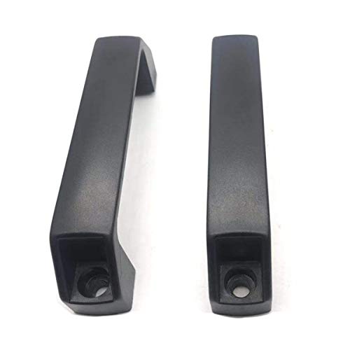 NGe 2Pcs Square Black Plastic Pull Handles 158mm Hole Centers for Door Cabinet Door Cupboard Luggage Mechanical Equipment