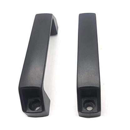NGe 2Pcs Square Black Plastic Pull Handles 158mm Hole Centers for Door Cabinet Door Cupboard Luggage Mechanical Equipment