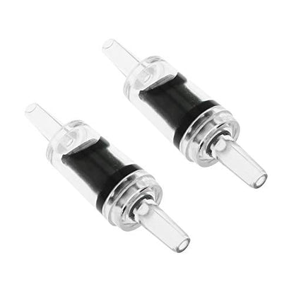 10PCS Plastic One Way Air Pump Check Valves Non-Return Aquarium Fish Tank Air Pump Stop Valve Accessories(Black)