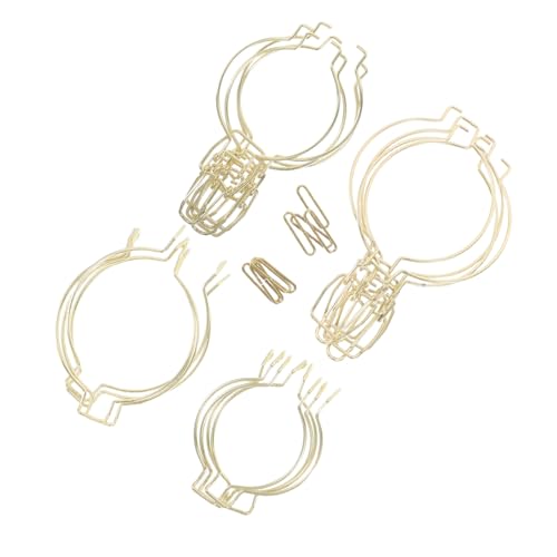BESPORTBLE 8pcs Stainless Steel Mason Jar Lid Clips Airtight Glass Canister Wire Clamps for Wide Mouth Jars Kitchen Storage and Food Preservation