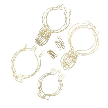 BESPORTBLE 8pcs Stainless Steel Mason Jar Lid Clips Airtight Glass Canister Wire Clamps for Wide Mouth Jars Kitchen Storage and Food Preservation