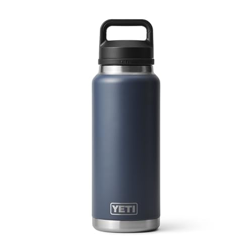 YETI Rambler 36 oz Bottle, Vacuum Insulated, Leakproof, Stainless Steel with Chug Cap - color: Navy