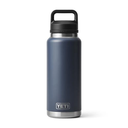 YETI Rambler 36 oz Bottle, Vacuum Insulated, Leakproof, Stainless Steel with Chug Cap - color: Navy