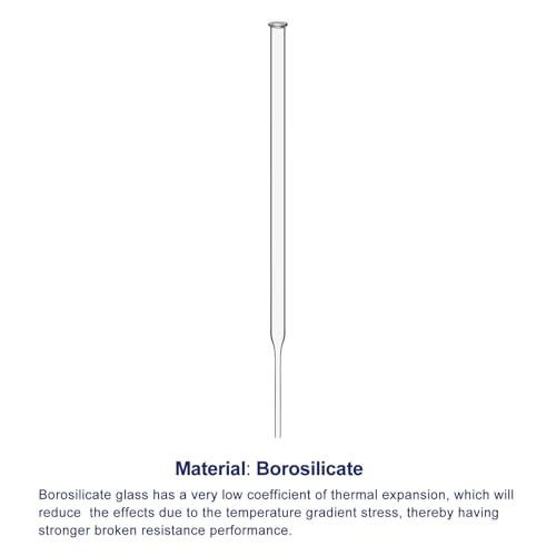 Labasics Glass Non-Graduated Dropper Pipettes for Laboratory Use, Liquid Transfer and Mixing, for Scientific Experiments and Lab Applications (Pack of 50), 3 ml - size: 3 ml