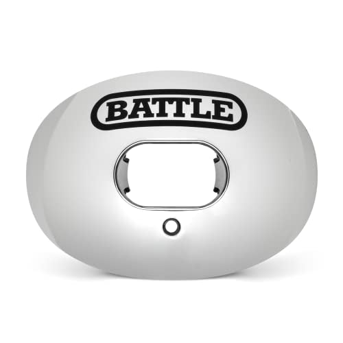 Battle Sports Chrome Oxygen Football Mouthguard - color: Silver