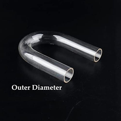 1pcs Transparent Acrylic Pipe Aquarium Fish Tank U-Shape Connector Water Supply Tube, for Garden Supplies Home DIY Connector O.D 20~32mm (Color : Outer Dia 25mm)