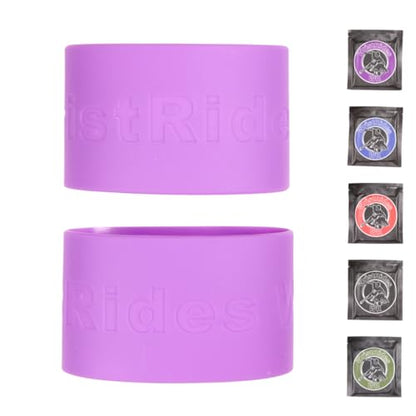 MMA Glove Wrist Strap Covers, Wristbands, Reusable Scratch Protection, Glove Life Extender - color: Purple