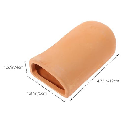 Amosfun Aquarium Tank Decoration Pottery Fish Hiding Shelter Breeding Cave for Shrimp Goldfish 2 x 4.7 x 1.6 Inch, 2 Pack