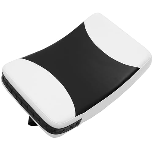 Outanaya Taekwondo Kick Pad and Martial Arts Kicking Paddle, Large Black-White Curved Hand Target for Training, Sturdy Striking Board for Karate Sparring and Kickboxing Practice