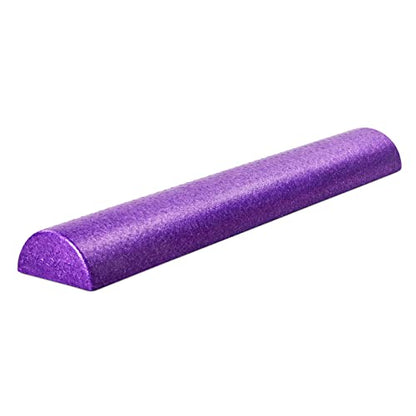 Yes4All High-Density EPP Half Round Back Roller Foam, Exercise Foam Roller for Yoga, Pilates & Stretching - 12, 18, 24, 36 inch - color: Purple, style: 36 inch