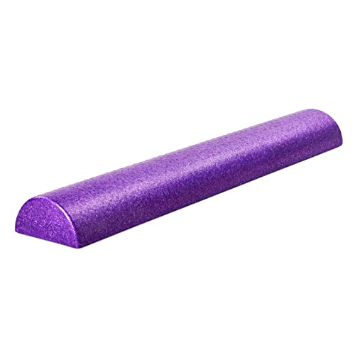 Yes4All High-Density EPP Half Round Back Roller Foam, Exercise Foam Roller for Yoga, Pilates & Stretching - 12, 18, 24, 36 inch - color: Purple, style: 36 inch