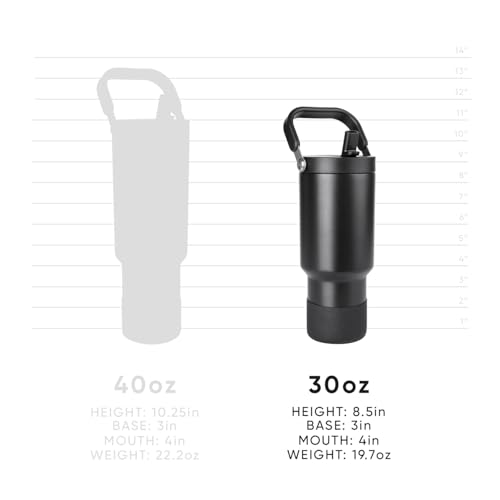 Simple Modern Tumbler with Handle, Water Jug | 30oz | Orange - color: -Clementine, size: 30 Ounces