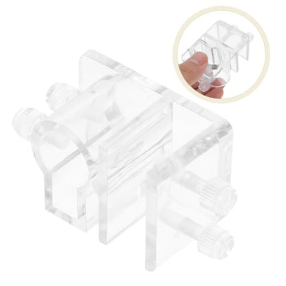 Acrylic Aquarium Hose Clamp Holder Sturdy Water Pipe Fixator for Easy Water Changes Practical Design for Fish Tank Maintenance Sleek Look Quick Setup