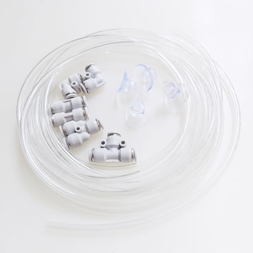 Aquarium CO2 Proof Tubing and Quick Connect Fittings CO2 System Improving Kit