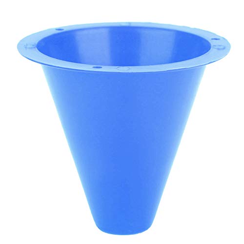 WNSC Football Marking Discs, Unbreakable PE Cone Shape 10pcs Football Cone, Improve The Controlling Ability of Football for Football Training Games for Boys(Blue)