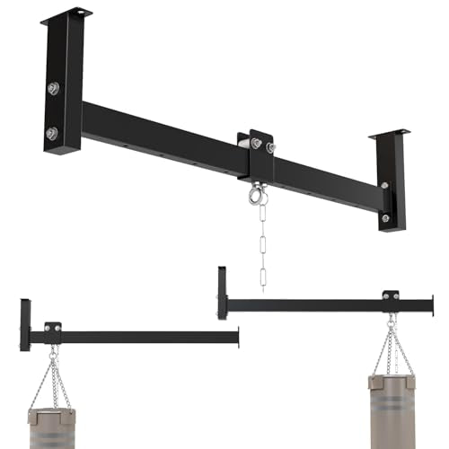 Heavy Bag Hanger w Roller Wall Ceiling Mount 42'' , up to 300 LB Capacity