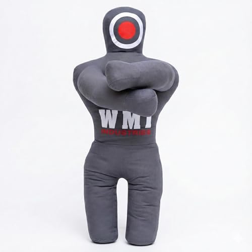 MMA BJJ Dummy for Kids, Made with Durable Canvas for Training and Practice, 40 inch Size, Unfilled - color: Grey