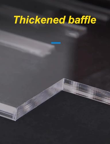 Clear Acrylic Fish Tank Lid with Anti-Escape Net & Feeding Door - Universal Aquarium Cover (30x18cm/11.8x7.1in) - Prevents Fish Jumping & Deters Cats